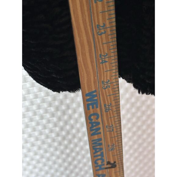 VTG Persian Lamb Faux Fur Jacket Coat Black 20w 1x Rena Rowan Luxe - Picture 4 of 10